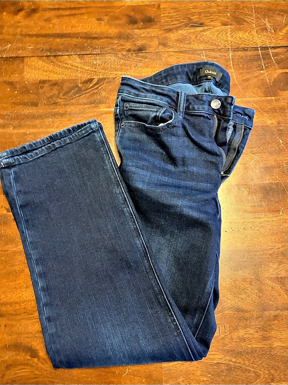 Quince Bella Stretch Straight Jeans Women's Blue Skinny Jeans
